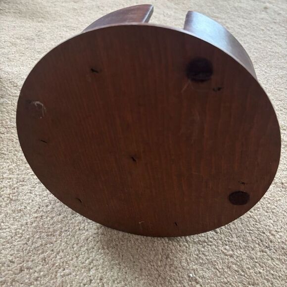 Vintage Wooden Poker Chip Card Holder - Picture 5 of 8